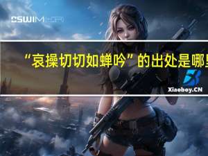 “哀操切切如蝉吟”的出处是哪里