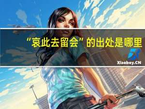 “哀此去留会”的出处是哪里