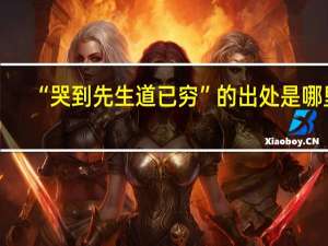 “哭到先生道已穷”的出处是哪里