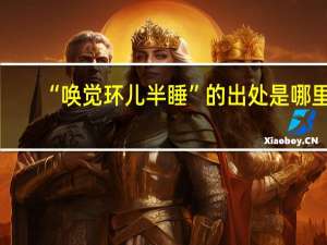 “唤觉环儿半睡”的出处是哪里