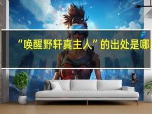 “唤醒野轩真主人”的出处是哪里
