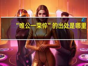 “唯公一荣悴”的出处是哪里