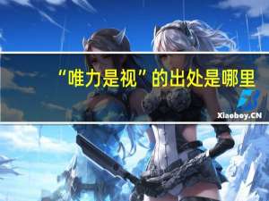 “唯力是视”的出处是哪里