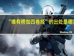 “唯有楞伽四卷经”的出处是哪里