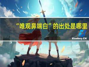 “唯观鼻端白”的出处是哪里