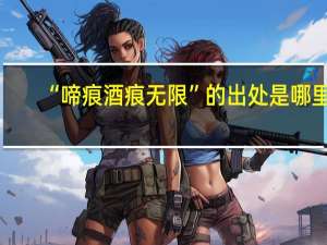 “啼痕酒痕无限”的出处是哪里
