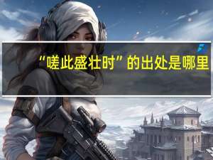“嗟此盛壮时”的出处是哪里