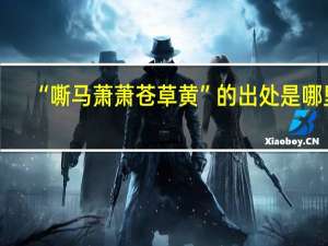 “嘶马萧萧苍草黄”的出处是哪里