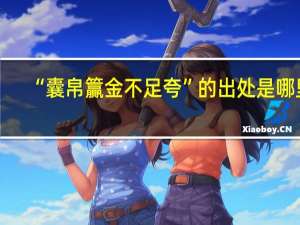 “囊帛籯金不足夸”的出处是哪里