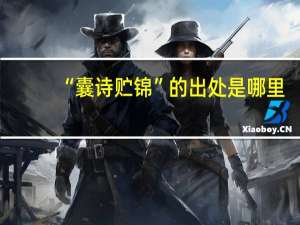 “囊诗贮锦”的出处是哪里