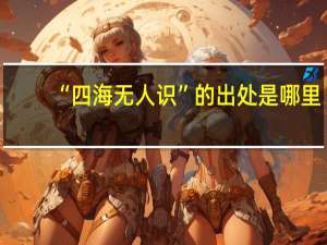“四海无人识”的出处是哪里