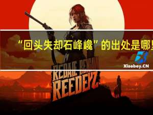 “回头失却石峰巉”的出处是哪里