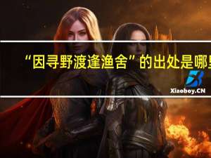 “因寻野渡逢渔舍”的出处是哪里