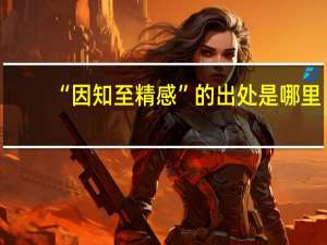 “因知至精感”的出处是哪里