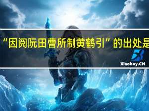 “因阅阮田曹所制黄鹤引”的出处是哪里