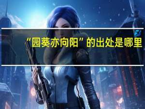 “园葵亦向阳”的出处是哪里