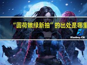 “圆荷嫩绿新抽”的出处是哪里