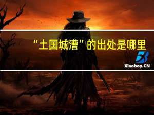 “土国城漕”的出处是哪里