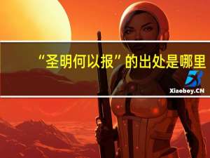 “圣明何以报”的出处是哪里