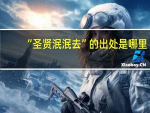 “圣贤泯泯去”的出处是哪里