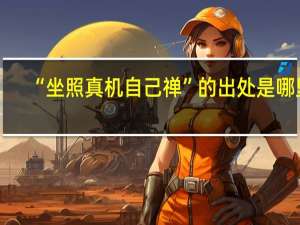 “坐照真机自己禅”的出处是哪里