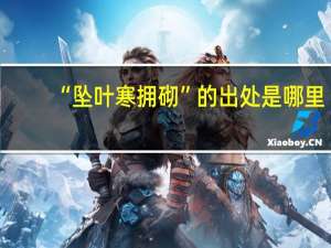 “坠叶寒拥砌”的出处是哪里