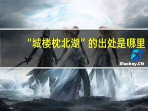 “城楼枕北湖”的出处是哪里