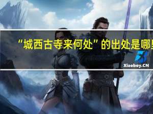 “城西古寺来何处”的出处是哪里