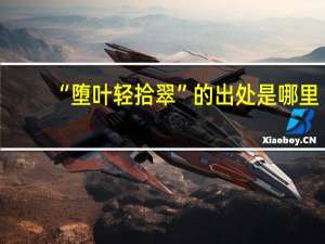 “堕叶轻拾翠”的出处是哪里