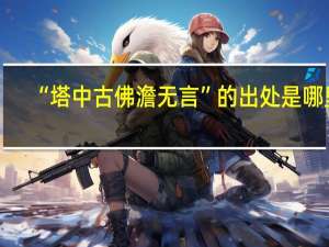“塔中古佛澹无言”的出处是哪里