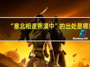 “塞北相逢朔漠中”的出处是哪里