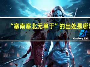 “塞南塞北无单于”的出处是哪里