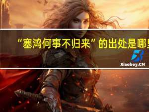 “塞鸿何事不归来”的出处是哪里