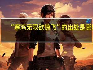 “塞鸿无限欲惊飞”的出处是哪里