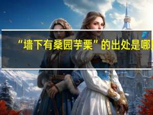 “墙下有桑园芋栗”的出处是哪里
