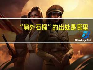 “墙外石榴”的出处是哪里