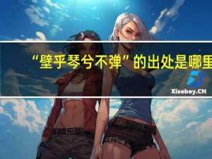 “壁乎琴兮不弹”的出处是哪里