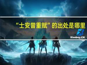 “士安曾重赋”的出处是哪里