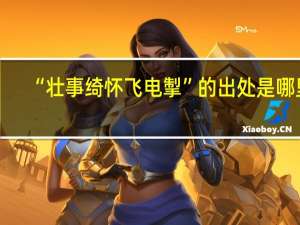 “壮事绮怀飞电掣”的出处是哪里