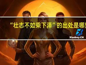 “壮志不如乘下泽”的出处是哪里