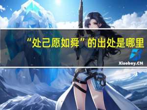 “处己愿如舜”的出处是哪里