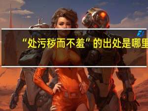 “处污秽而不羞”的出处是哪里
