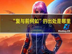 “复与前何如”的出处是哪里
