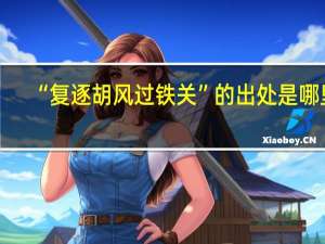 “复逐胡风过铁关”的出处是哪里