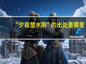 “夕宿楚水阴”的出处是哪里