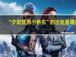 “夕阳犹照小桥东”的出处是哪里