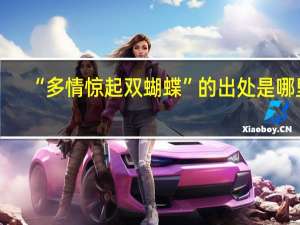 “多情惊起双蝴蝶”的出处是哪里