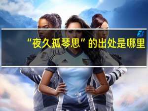 “夜久孤琴思”的出处是哪里