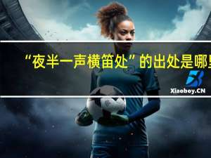 “夜半一声横笛处”的出处是哪里