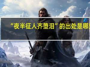 “夜半征人齐堕泪”的出处是哪里